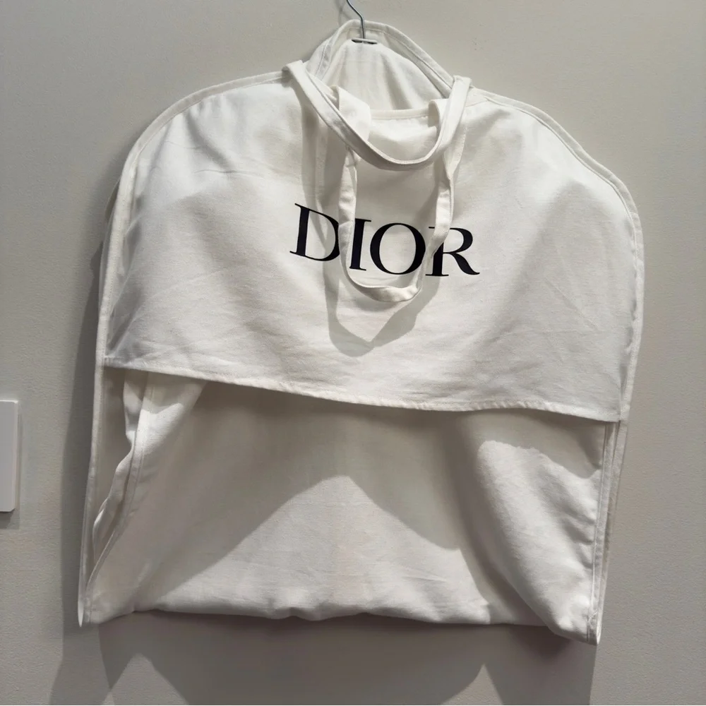 Dior Large White Garment Bag Cotton 4 Feet x 2 Feet